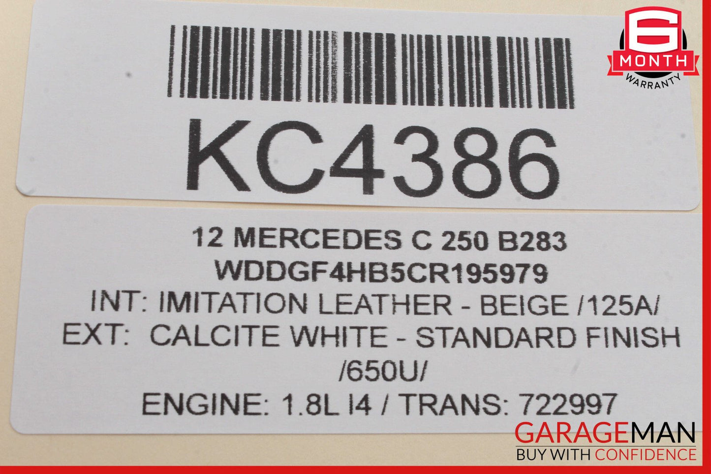 12-14 Mercedes W204 C250 Rear Right Side Exterior Door Handle OEM