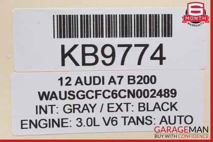 12-18 Audi A7 Rear View Reverse Camera ECU Control Module Unit OEM