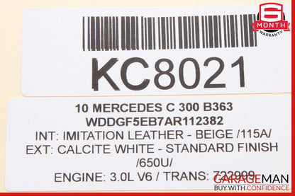 08-16 Mercedes W204 C300 GLK350 Rear Left Door Window Regulator Motor OEM