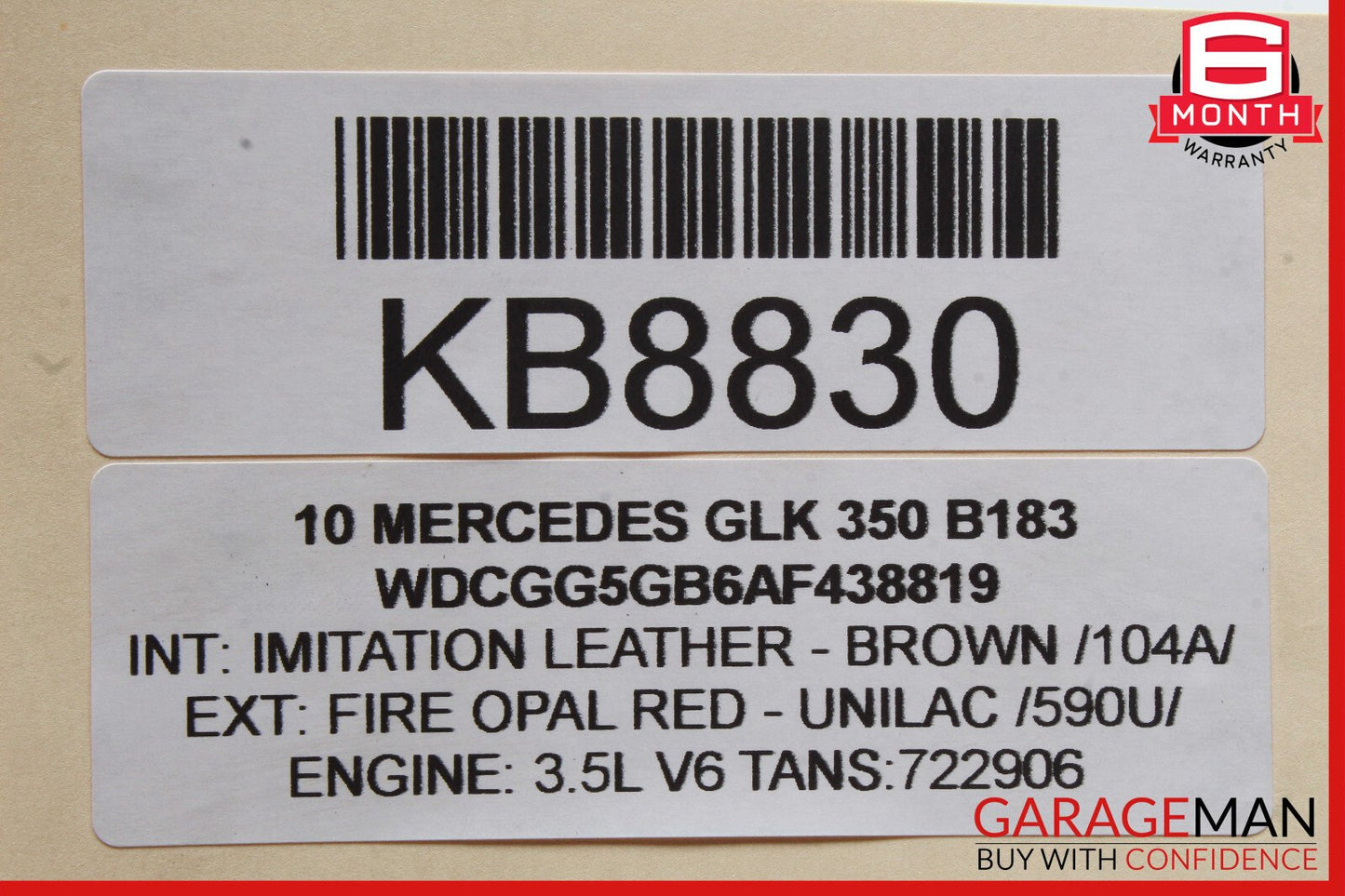 08-16 Mercedes X204 GLK350 C300 Rear Left Door Window Regulator Motor OEM