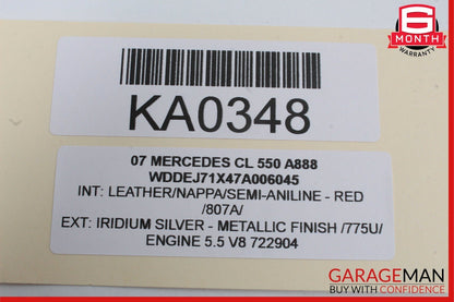 07-14 Mercedes W221 S400 CL550 CL65 AMG Rear Trunk Lid Lock Latch Actuator Unit