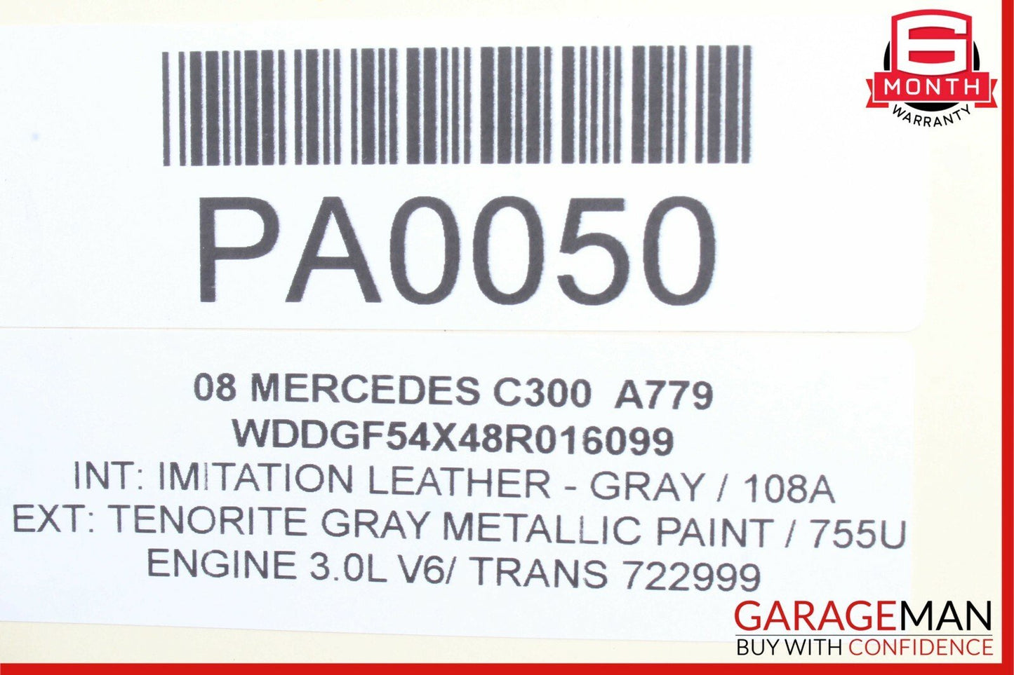 06-11 Mercedes C300 SLK300 722.9 7G Automatic Transmission 722.999 144k OEM