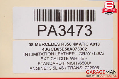 06-10 Mercedes W251 R350 R63 AMG Front Bumper Reinforcement Crash Bar Frame Assy