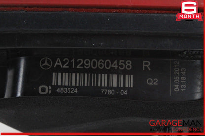 10-13 Mercedes W212 E350 Rear Right Passenger Side Inner Tail Light Lamp OEM