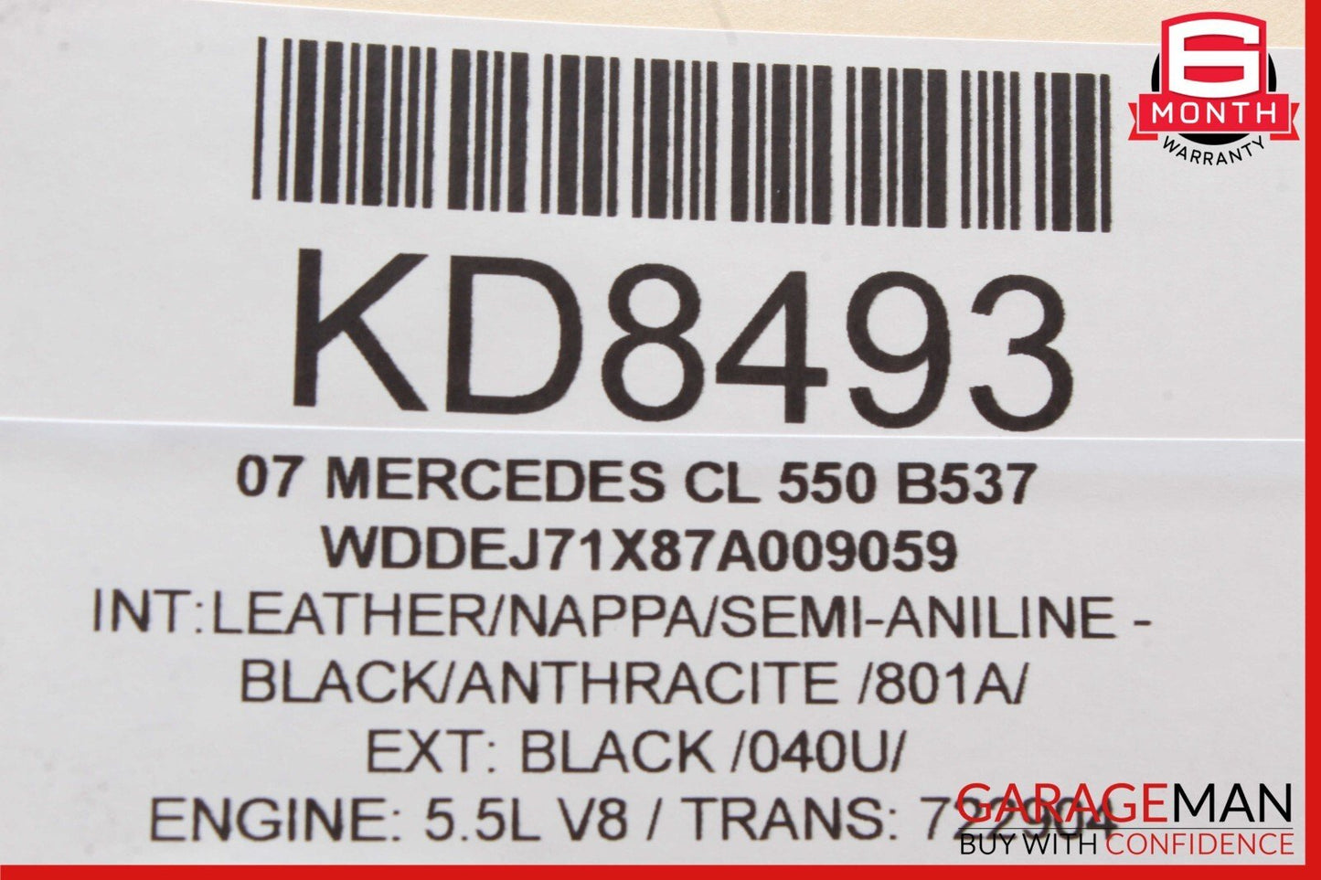 07-14 Mercedes W216 CL550 S550 Front Right Side Upper Control Arm OEM