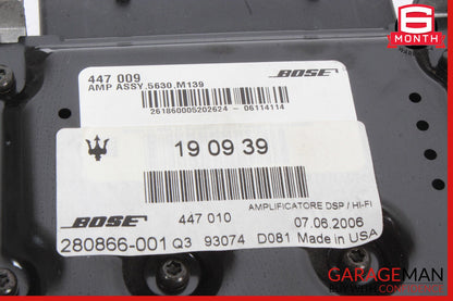 03-08 Maserati Quattroporte M139 Bose Audio Amplifier Amp 190939 OEM