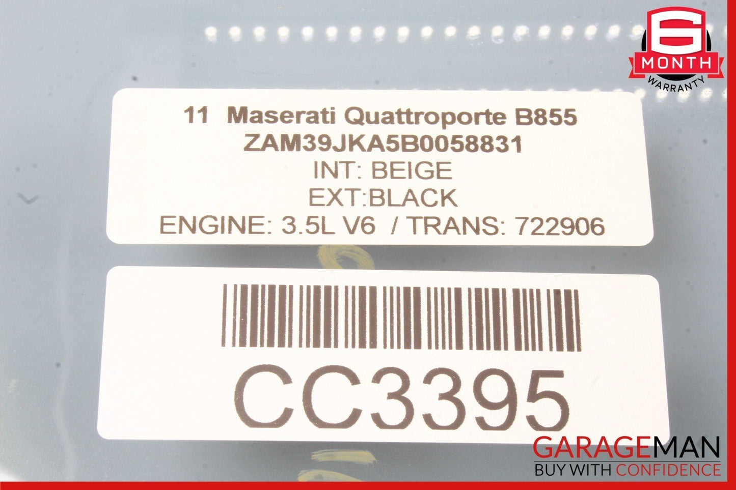 03-13 Maserati Quattroporte M139 Front Left Side Door Window Glass OEM