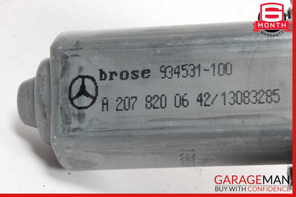 10-20 Mercedes W207 E350 Rear Right Window Regulator Motor 2078200642 OEM