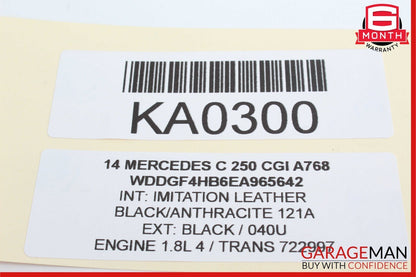 12-14 Mercedes W204 C250 1.8L Main Engine Motor Harness Wire Wiring Assembly OEM