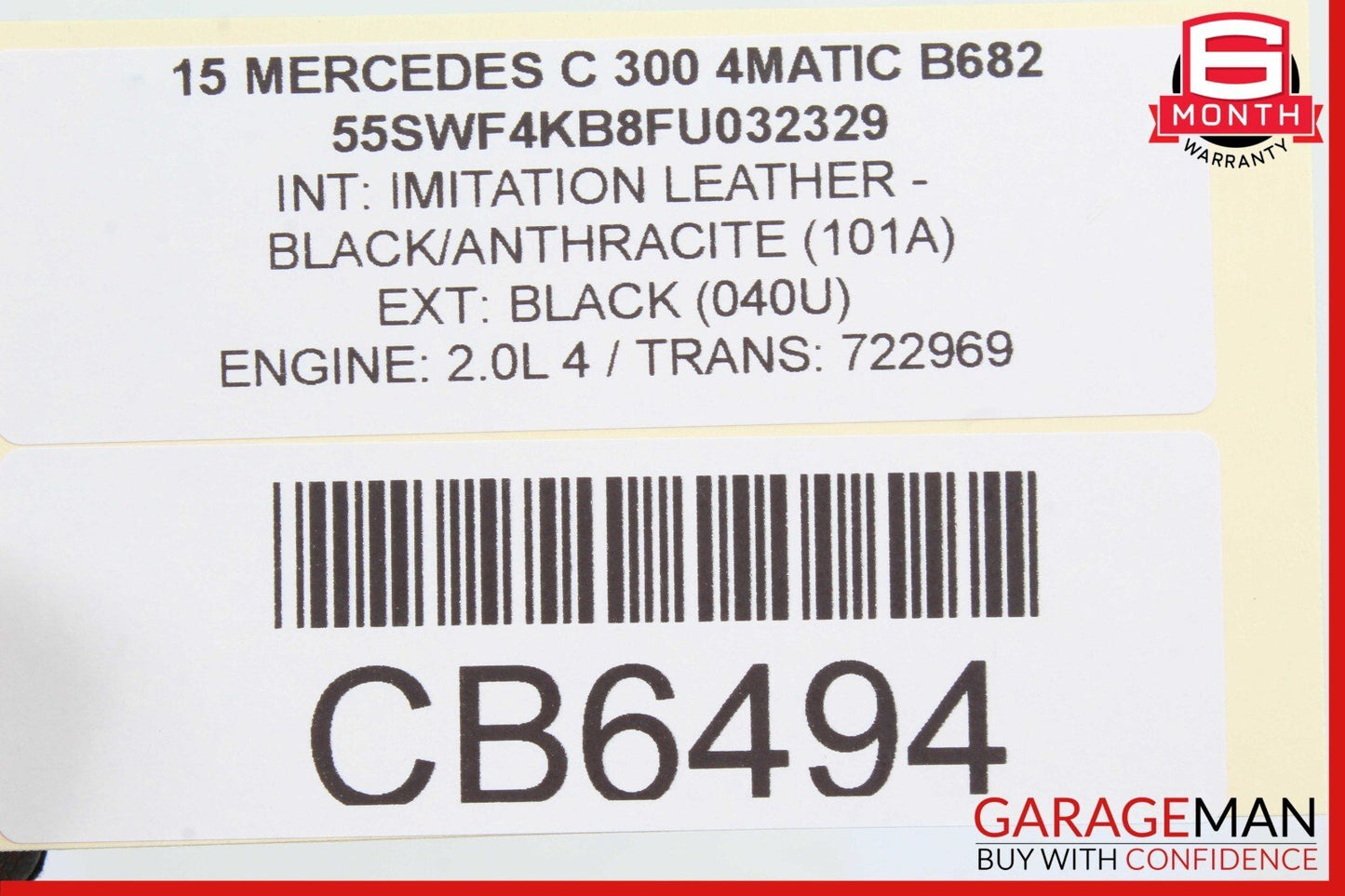 15-20 Mercedes W205 C300 C63 AMG S Front Left Side Exterior Door Handle Black