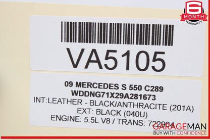 07-13 Mercedes W221 S550 Front Left Driver Side Under Seat Control Unit OEM