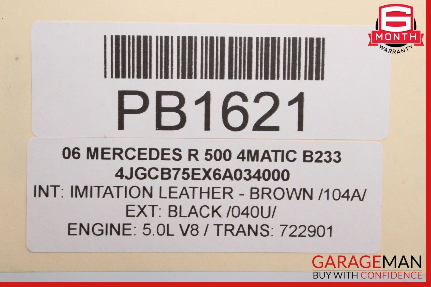 06-13 Mercedes W251 R350 Left Driver Side Rocker Skirt Molding Panel Cover Black