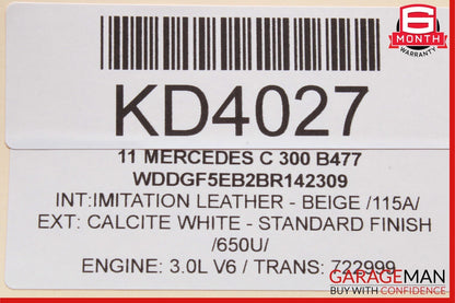 08-14 Mercedes W204 C300 Center Console Ashtray Ash Tray Lighter Compartment
