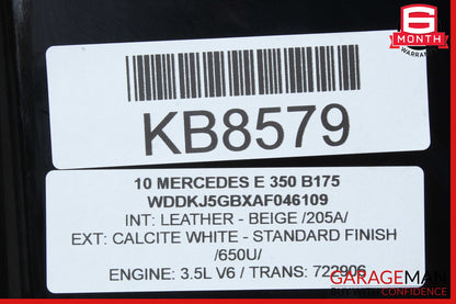 10-13 Mercedes W207 E350 E550 Coupe Rear Right Quarter Window Glass & Regulator