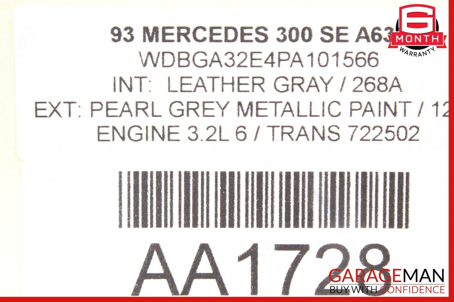 92-93 Mercedes W140 300SE Power Steering Pump Reservoir Assembly OEM