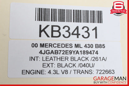 98-05 Mercedes W163 ML430 ML320 Seat Control Module Front Left Or Right OEM