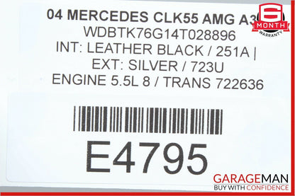 03-05 Mercedes W209 CLK500 CLK55 AMG Right Rocker Molding Side Skirt Panel OEM