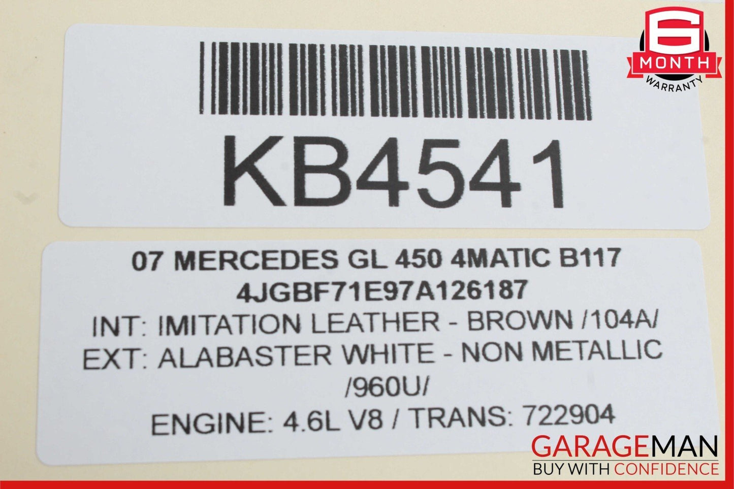 07-12 Mercedes X164 GL450 4MATIC Rear Subwoofer Audio Speaker Harman Kardon OEM