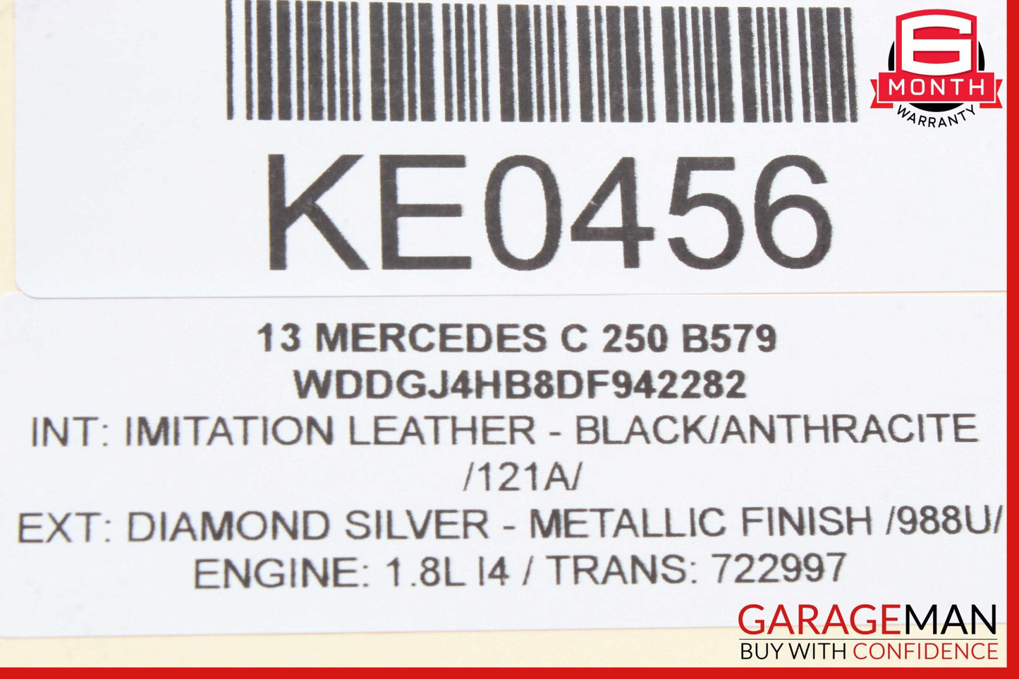 08-14 Mercedes W204 C250 C300 Front Left Door Window Regulator Motor OEM