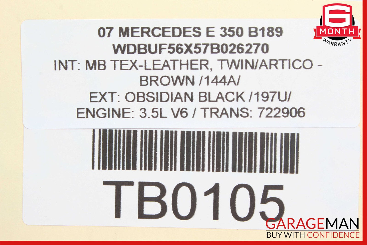 03-11 Mercedes W211 E350 CLS550 E550 RWD Front Right Lower Rearward Control Arm
