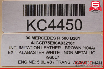 06-07 Mercedes W251 R500 R350 Instrument Cluster Speedometer OEM
