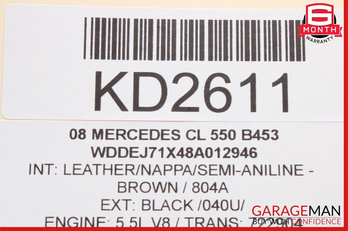 07-14 Mercedes W216 CL550 CL63 AMG Front Right Passenger Seat Control Module OEM