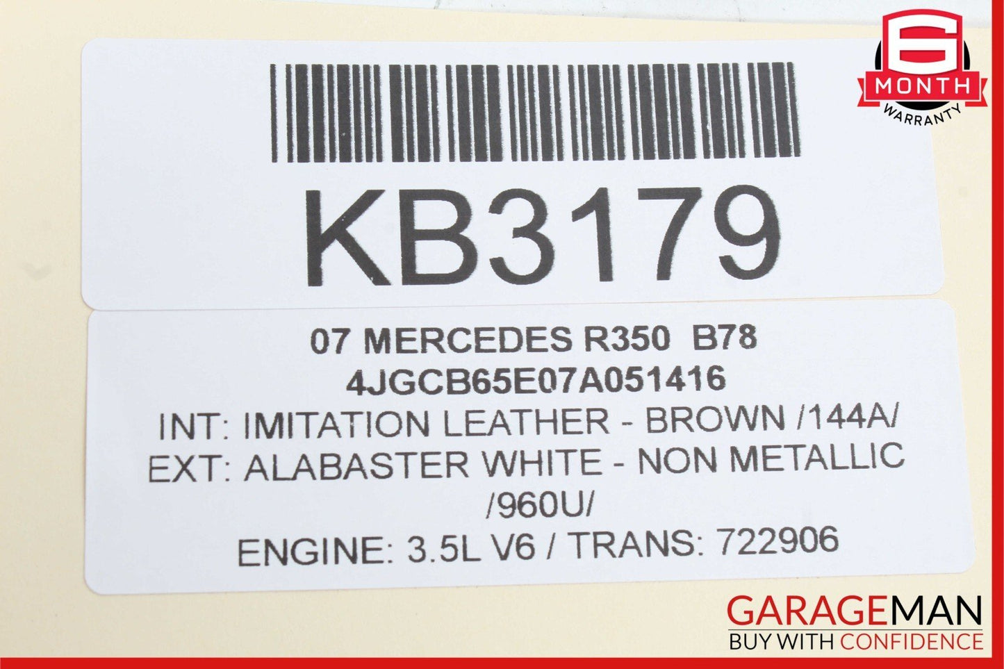 06-13 Mercedes W251 R350 R500 Front Right Side Axle CV Drive Shaft Driveshaft