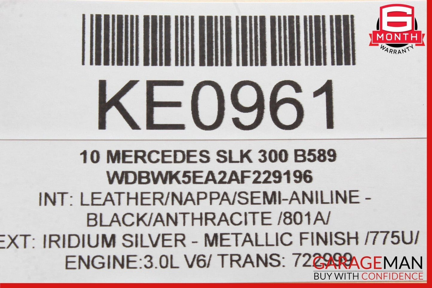 05-11 Mercedes R171 SLK300 SLK280 Heating Heated Seat Control Module Unit OEM