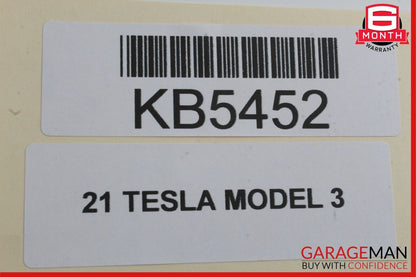 17-22 Tesla Model 3 Front Right Passenger Side Bottom Lower Seat Cushion White