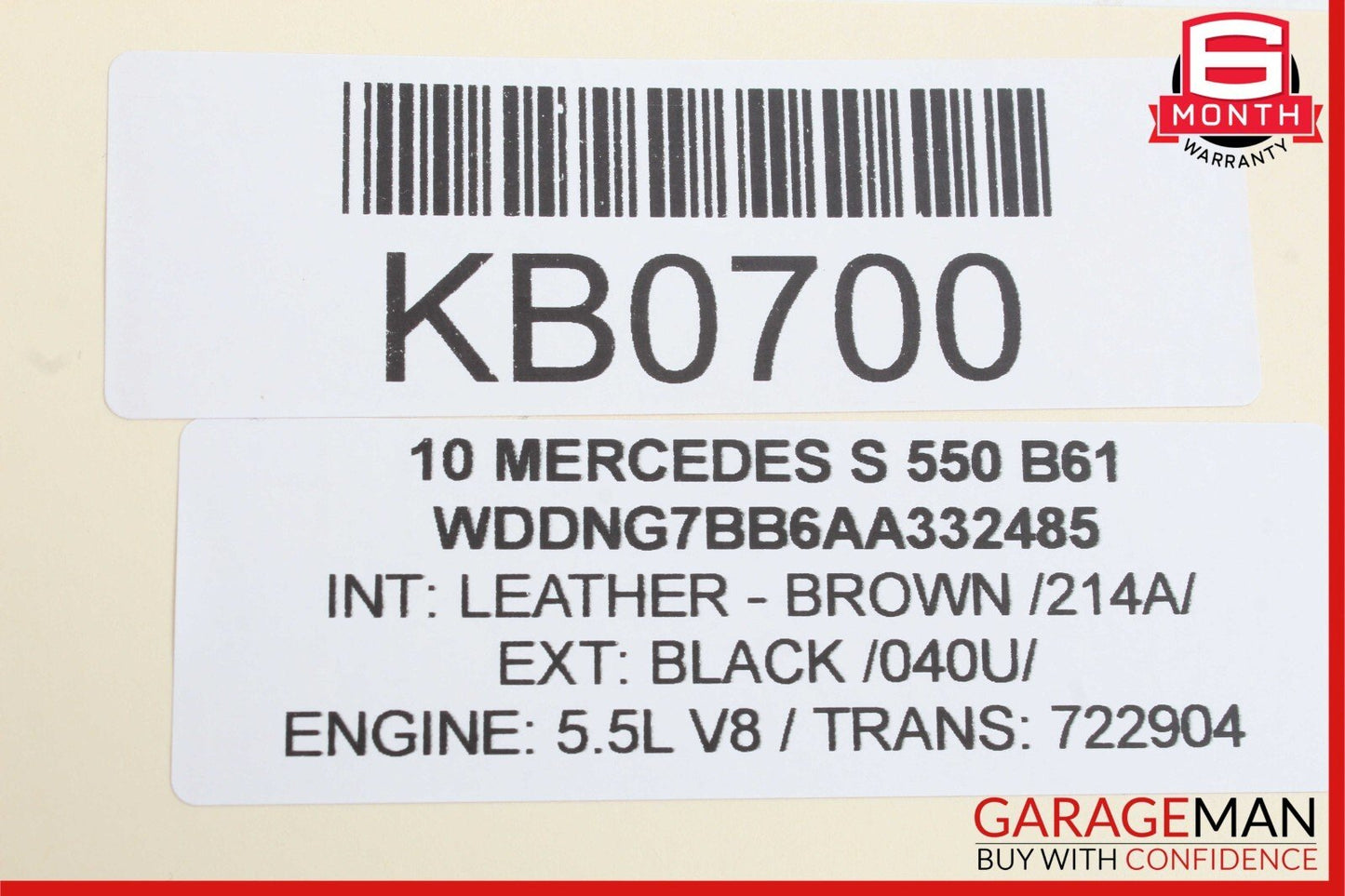 07-14 Mercedes S500 S550 CL550 Front Left Dash AC A/C Air Vent Trim Grill Brown