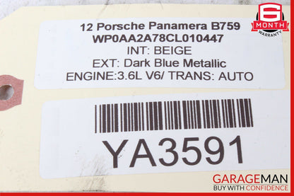 10-13 Porsche Panamera 970 Hydraulic Power Steering Pump