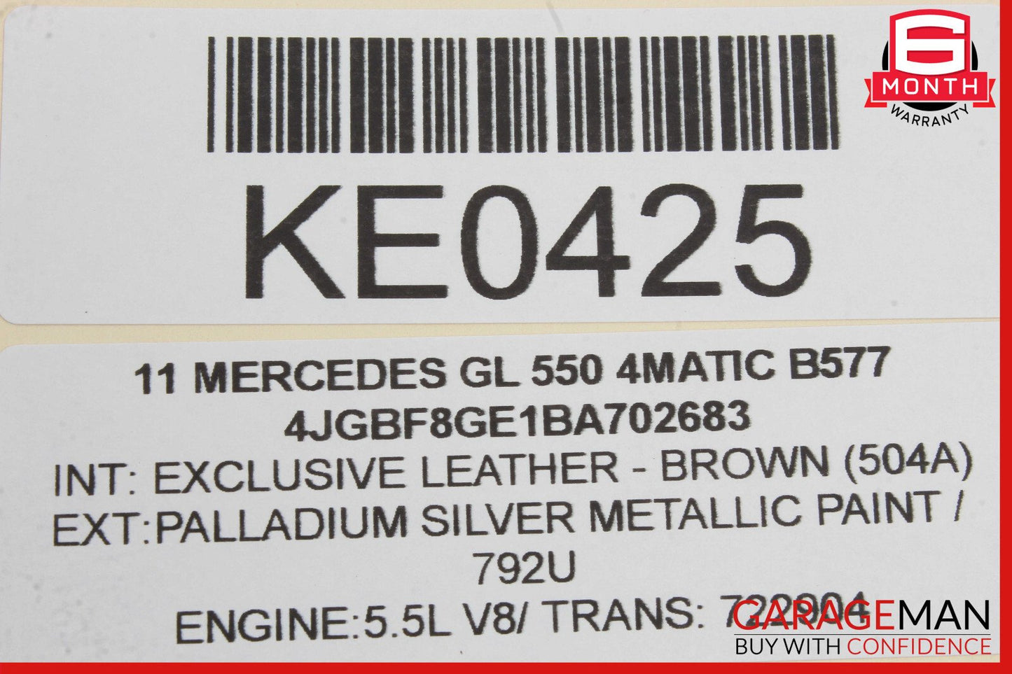 06-12 Mercedes X164 GL450 Trunk Lid Tailgate Hydraulic Pump Motor Cylinder Assy