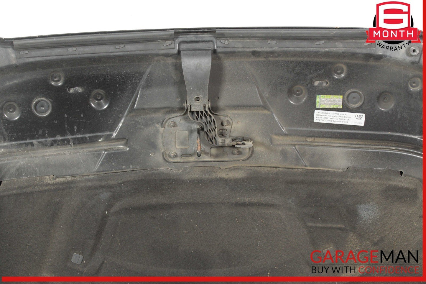 09-16 Audi S4 A4 Front Hood Shell Bonnet Panel Black OEM