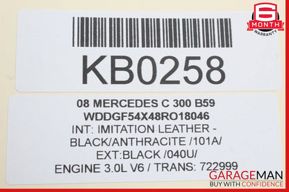 08-11 Mercedes W204 C300 Front Right Passenger Side Exterior Door Handle OEM