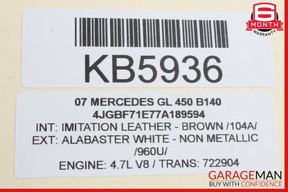 06-13 Mercedes X164 GL450 ML63 R350 Front Left Driver Door Control Module OEM