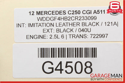 12-14 Mercedes W204 C250 C300 C350 Instrument Speedometer Cluster 2049003808 OEM