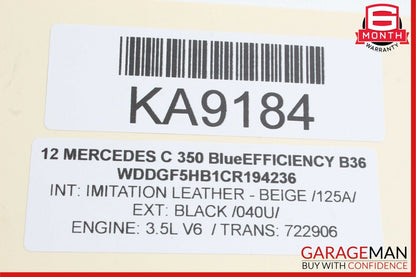 08-14 Mercedes W204 C350 C300 C63 AMG Rear Left Door Lock Latch Actuator OEM