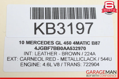 06-12 Mercedes X164 GL320 R500 ML450 Front Right Side Door Control Module Unit