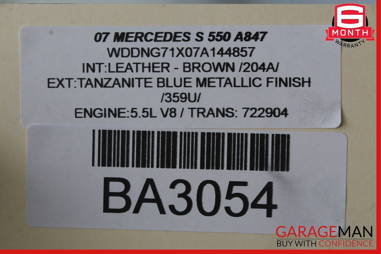 07-13 Mercedes W221 S450 S550 Rear Left Side Keyless Go Door Lock Latch Actuator