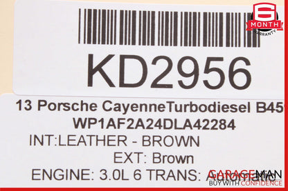 11-18 Porsche Cayenne 958 Rear Left Side Exterior Door Handle Keyless Entry OEM