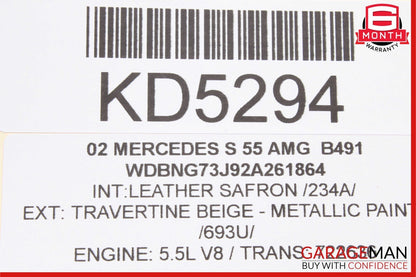 00-06 Mercedes W220 S55 AMG S430 Front Right Side Exterior Door Handle OEM