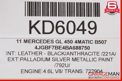 09-13 Mercedes X164 GL450 Sirius Satellite Radio Receiver 1649060081 OEM