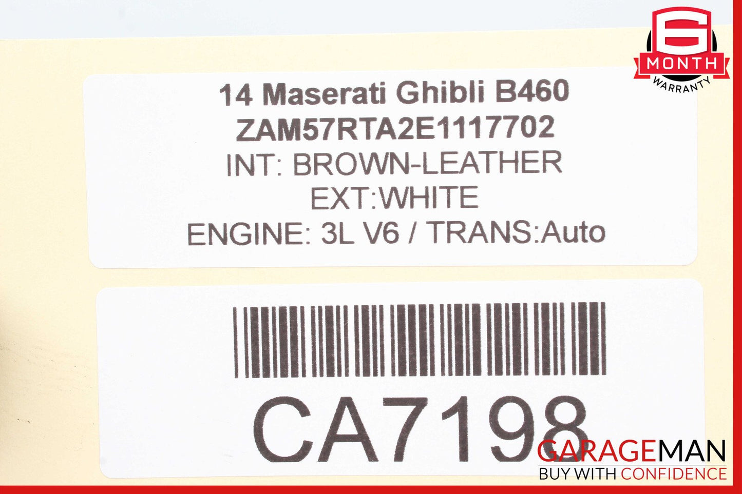 14-17 Maserati Ghibli Power Brake Booster Master Cylinder Reservoir Assy