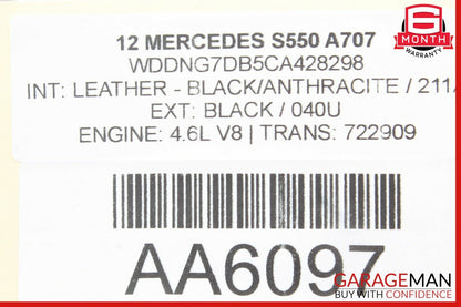 07-14 Mercedes CL550 CL600 S550 Rear Trunk Lid Lock Latch Actuator Mechanism