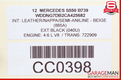 07-14 Mercedes W221 S550 S65 S63 AMG Front Left Side RWD Lower Control Arm