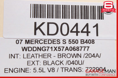 07-13 Mercedes W221 S550 S400 Rear Right or Left Side Door Control Module OEM