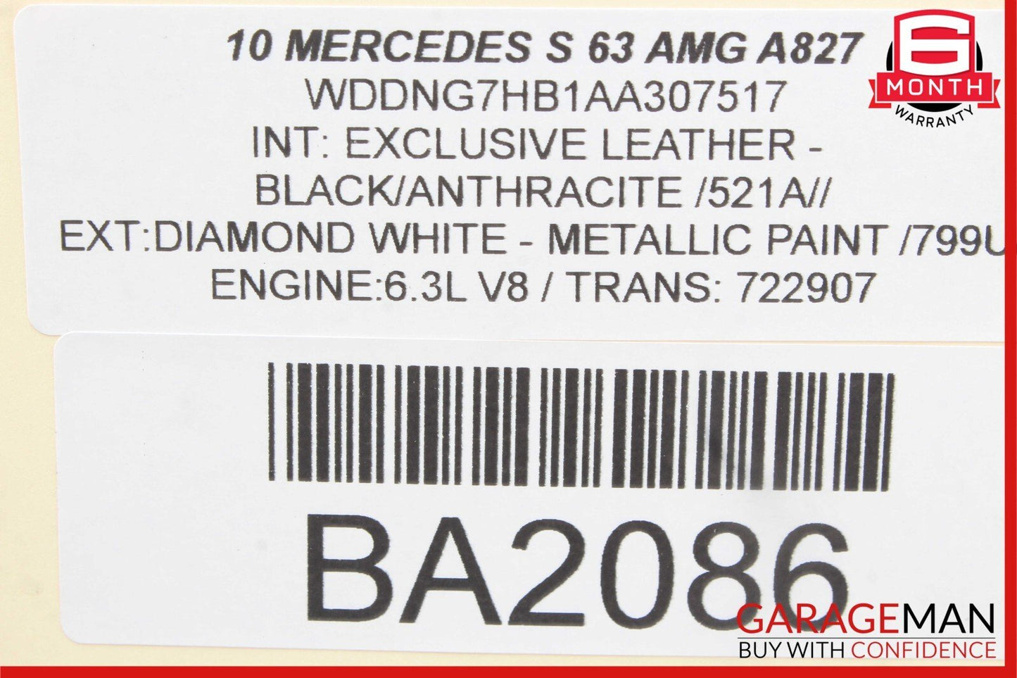 07-13 Mercedes W221 S63 Rear Left Keyless Go Exterior Door Lock Latch Actuator