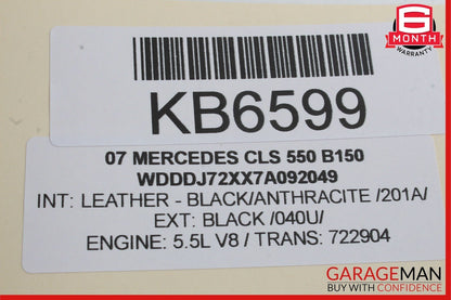 06-11 Mercedes W219 CLS550 CLS500 Rear Left Door Window Regulator Motor Unit OEM
