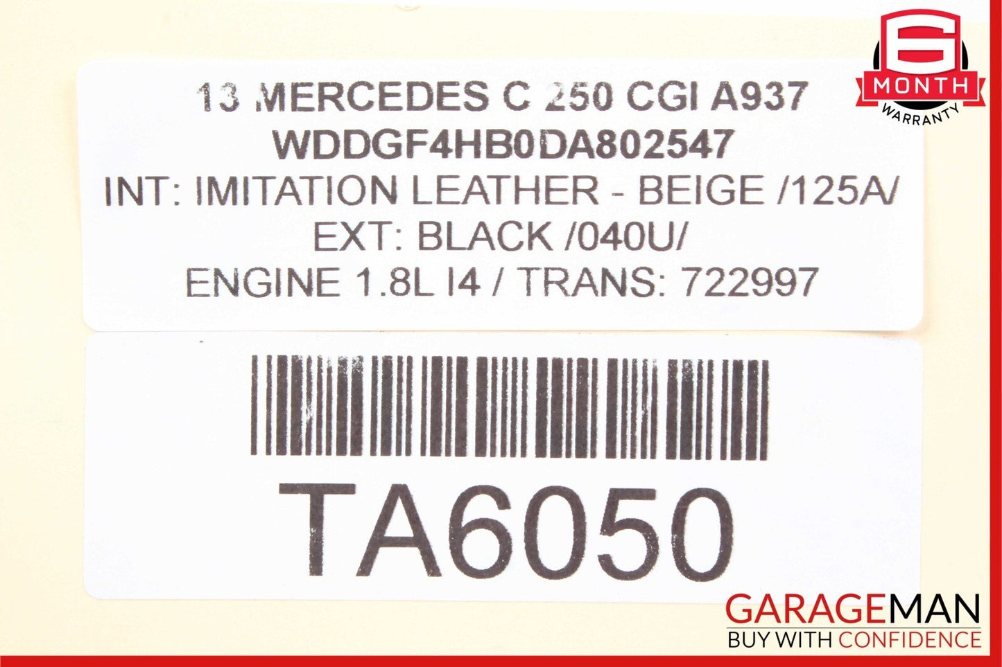 08-14 Mercedes W204 C300 C280 Front Left Side RWD Suspension Upper Control Arm