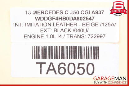 08-14 Mercedes W204 C300 C280 Front Left Side RWD Suspension Upper Control Arm